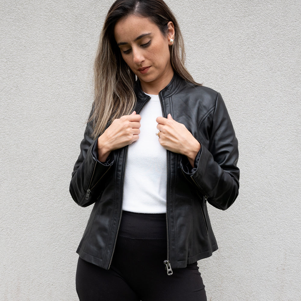 (Real Leather) Classic Women's Jacket
