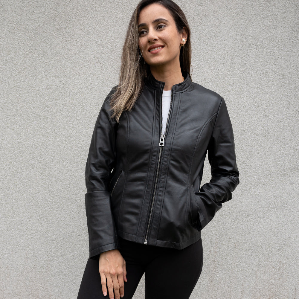 (Real Leather) Classic Women's Jacket