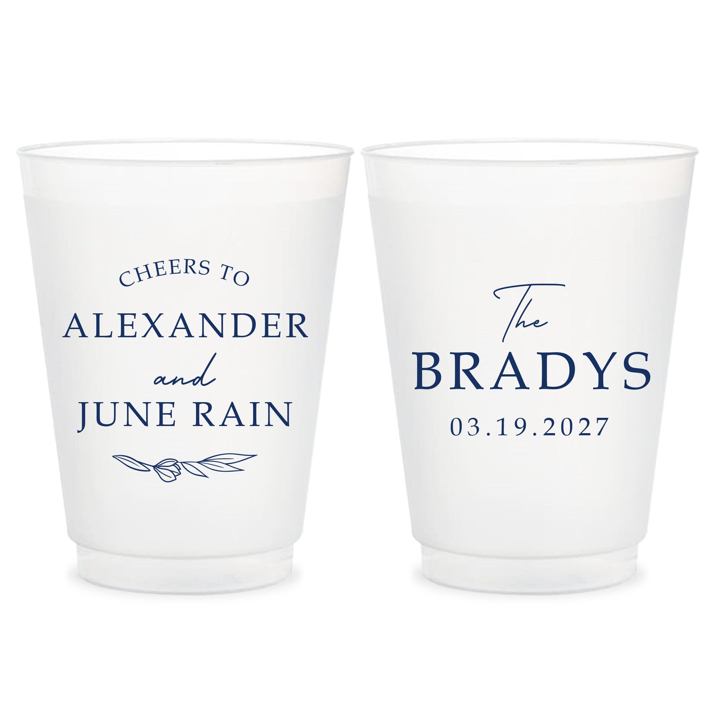 Wedding Frosted Cups (KT 309)