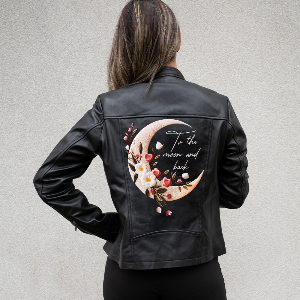 (Real Leather) To The Moon and Back Leather Jacket