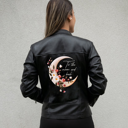 (Real Leather) To The Moon and Back Leather Jacket