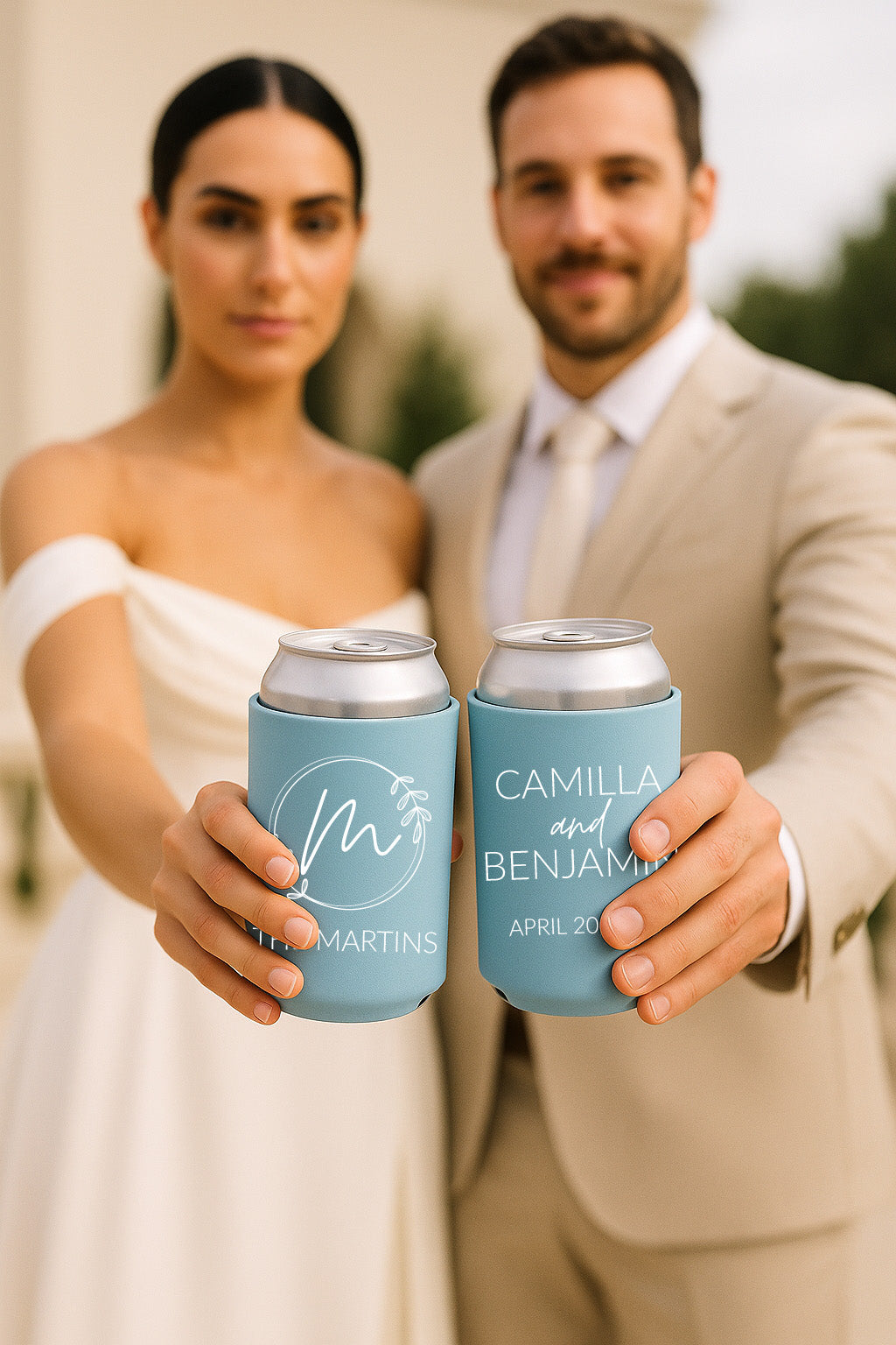Custom Wedding Can Coolers (PK 176)