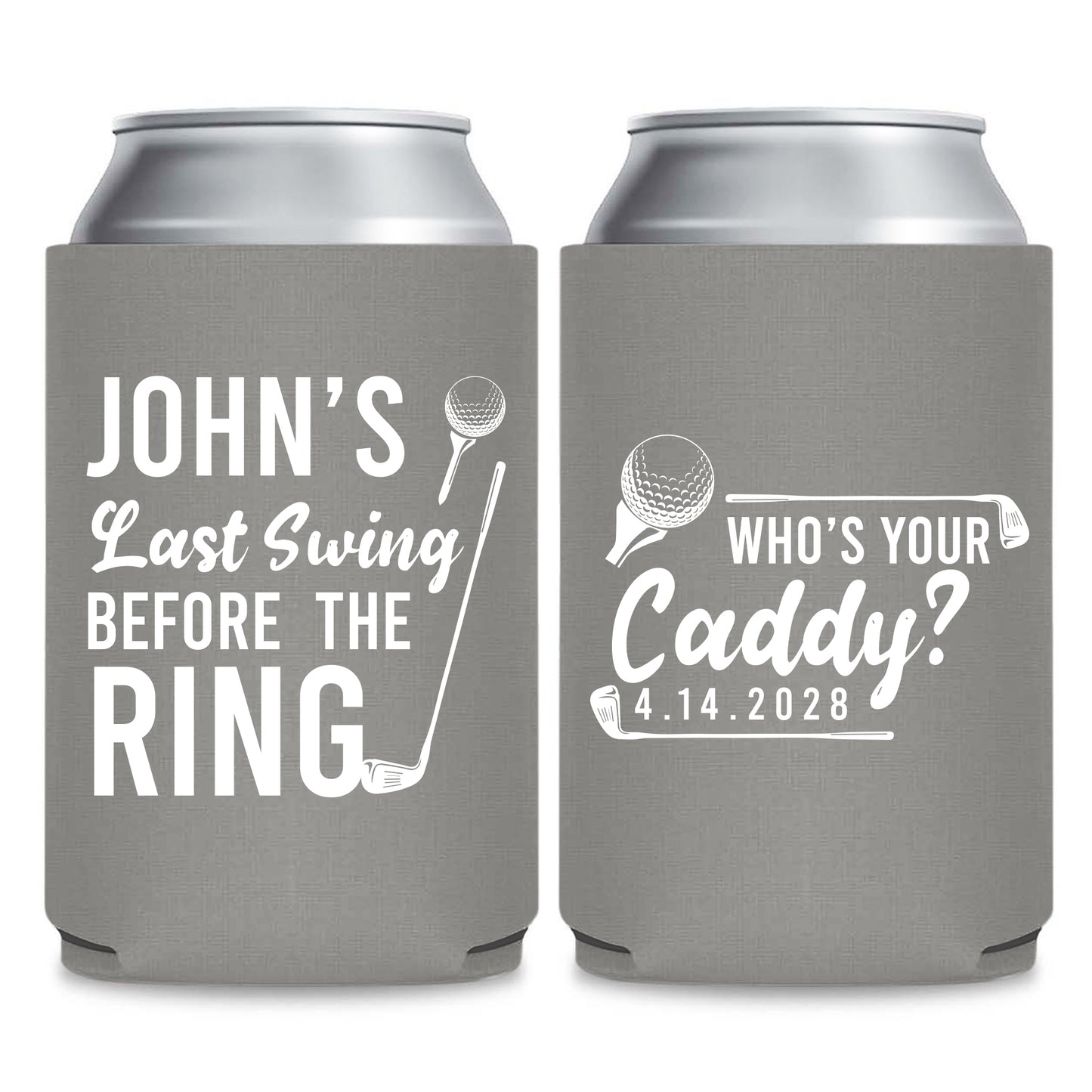 Golf Bachelor Party Can Cooler Favors (PK 237)