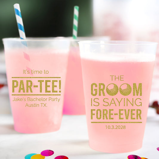 Groom Party Frosted Cups (PK 239)