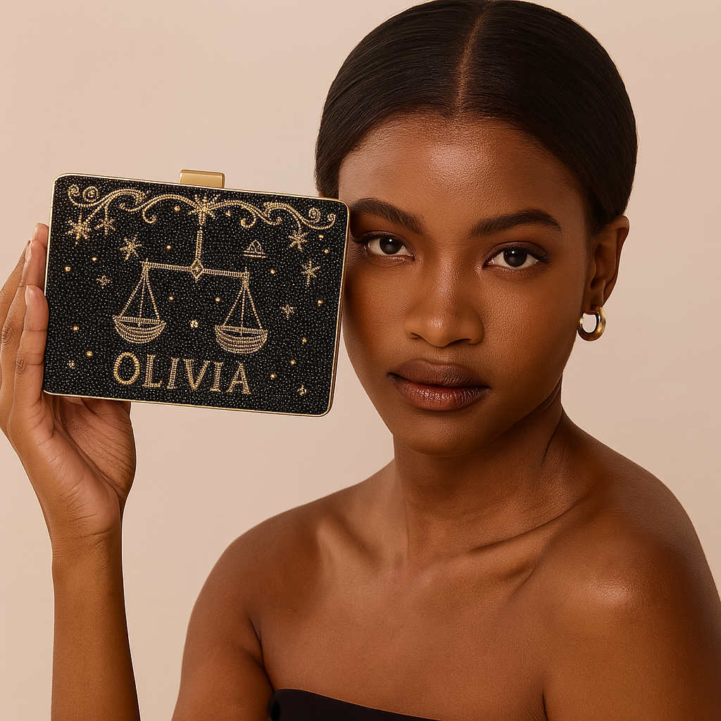 Gemini Zodiac Clutch Bag