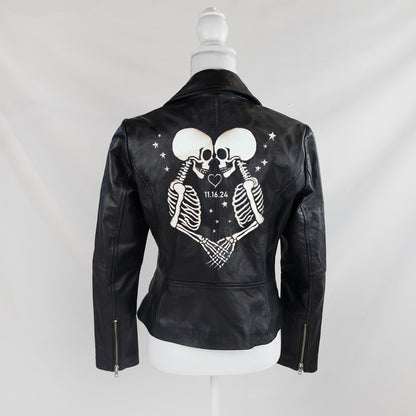 (Real Leather) Custom Leather Jacket Embroidery