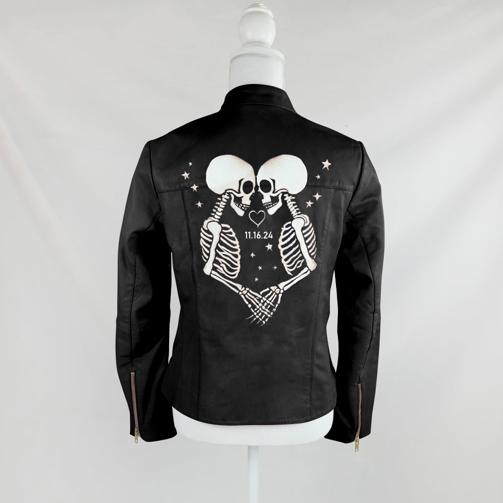 (Real Leather) Custom Leather Jacket Embroidery