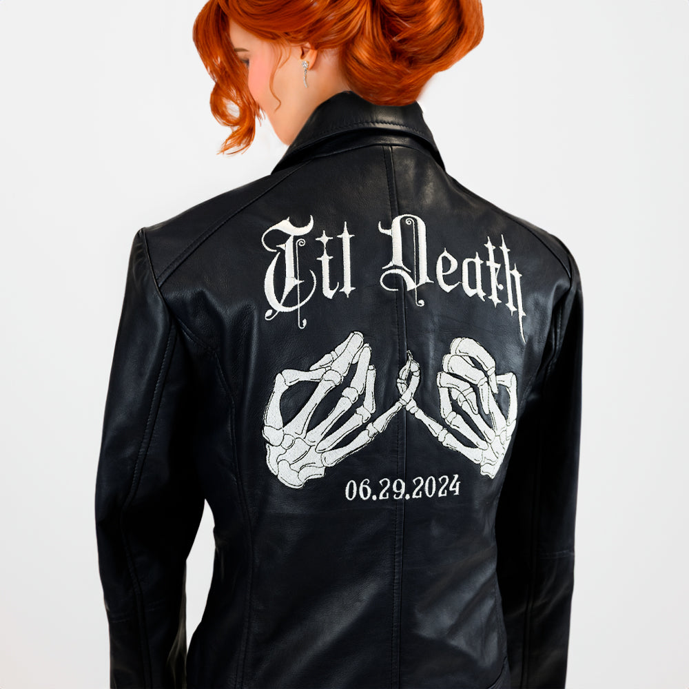 Bridal party leather jackets best sale