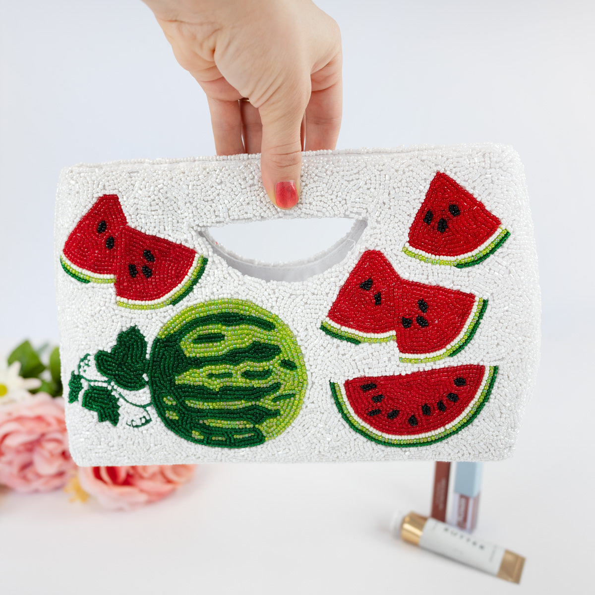 Watermelon Beaded Purse