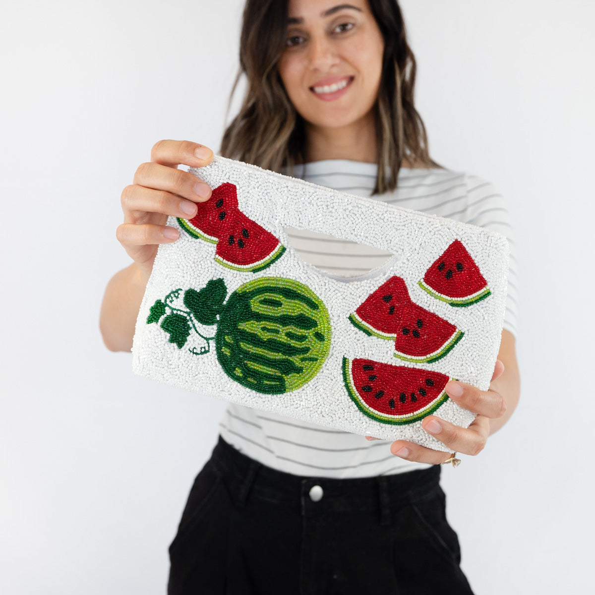 Watermelon Beaded Purse