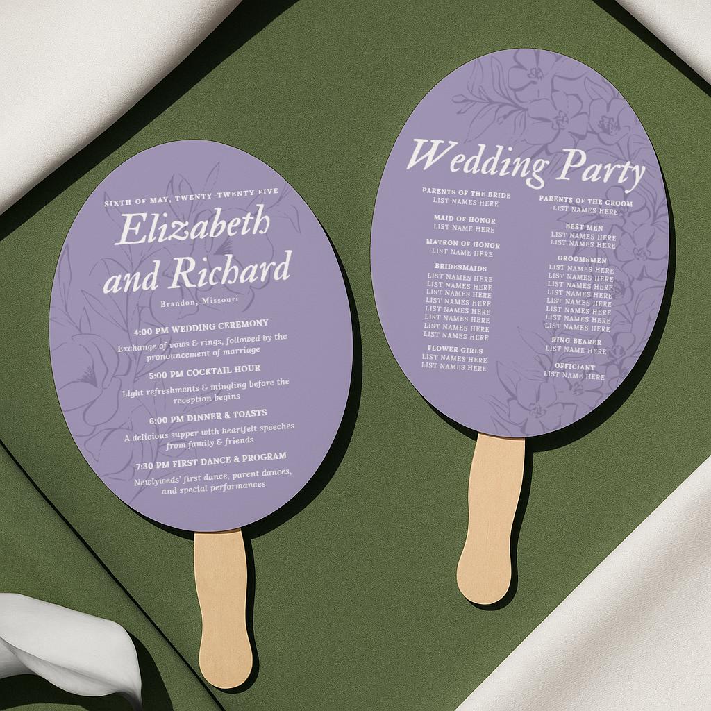 Custom Hand Fan Table Marker (6)