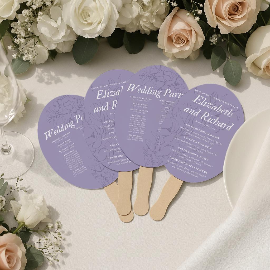 Custom Hand Fan Table Marker (6)