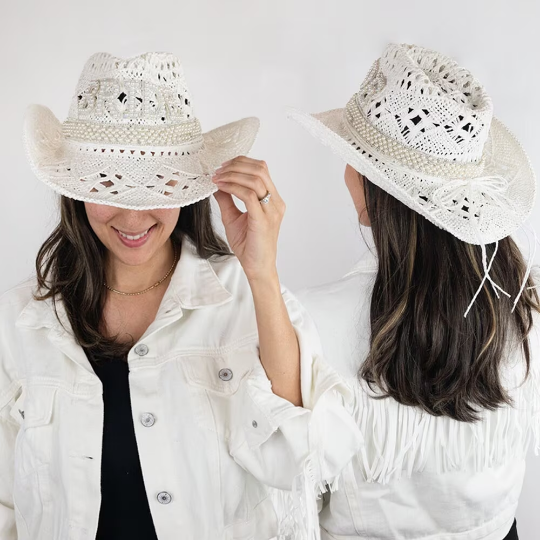 Cowboy Hat With Veil