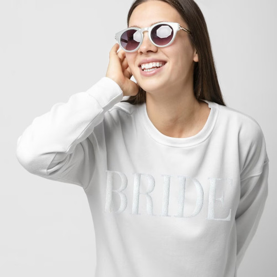 Bride Embossed Sweatshirt