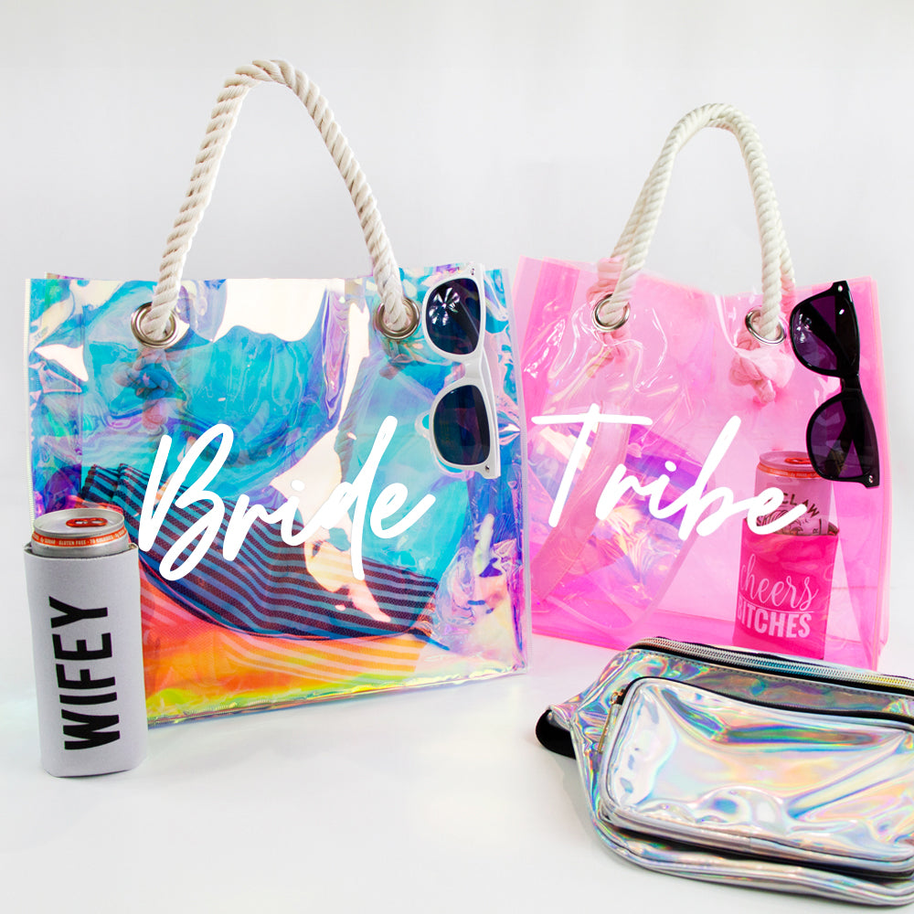 a couple of bags sitting on top of a table