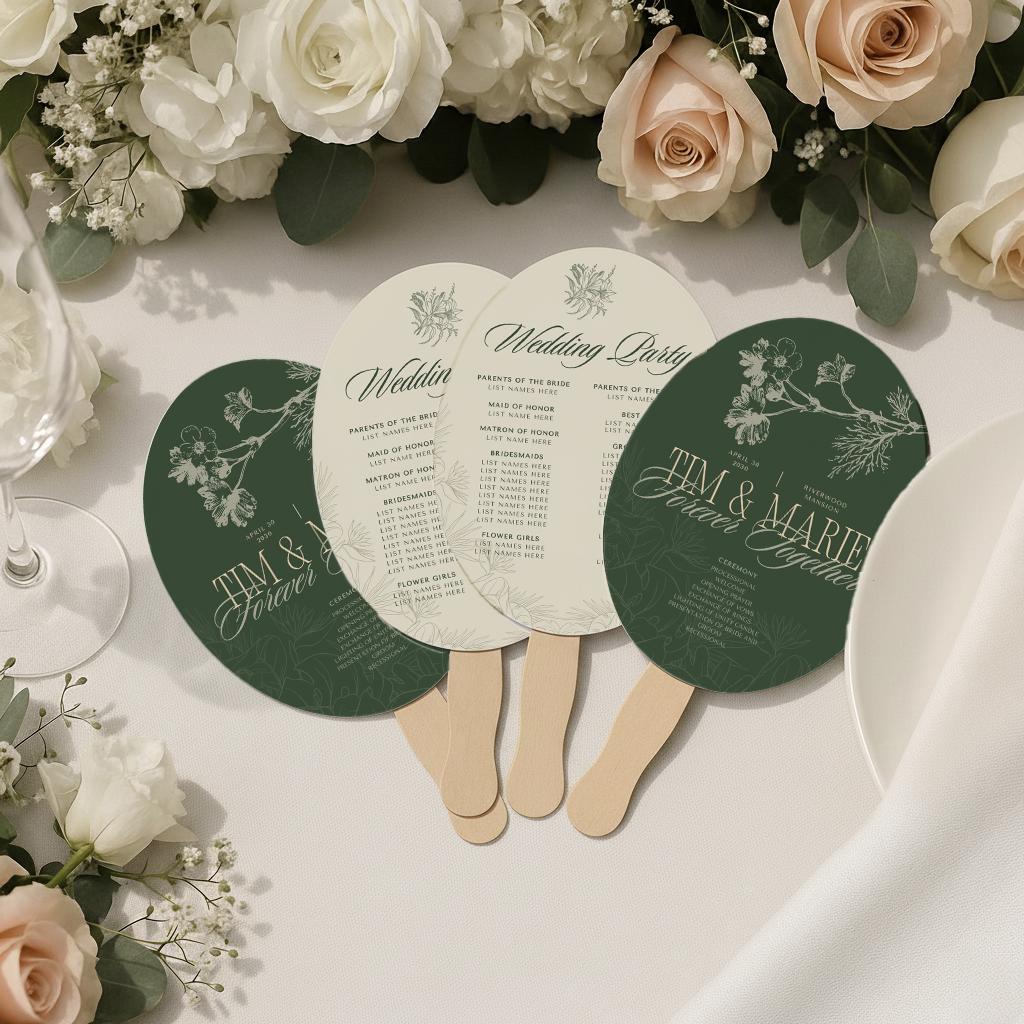 Personalized Hand Fan Favors (10)