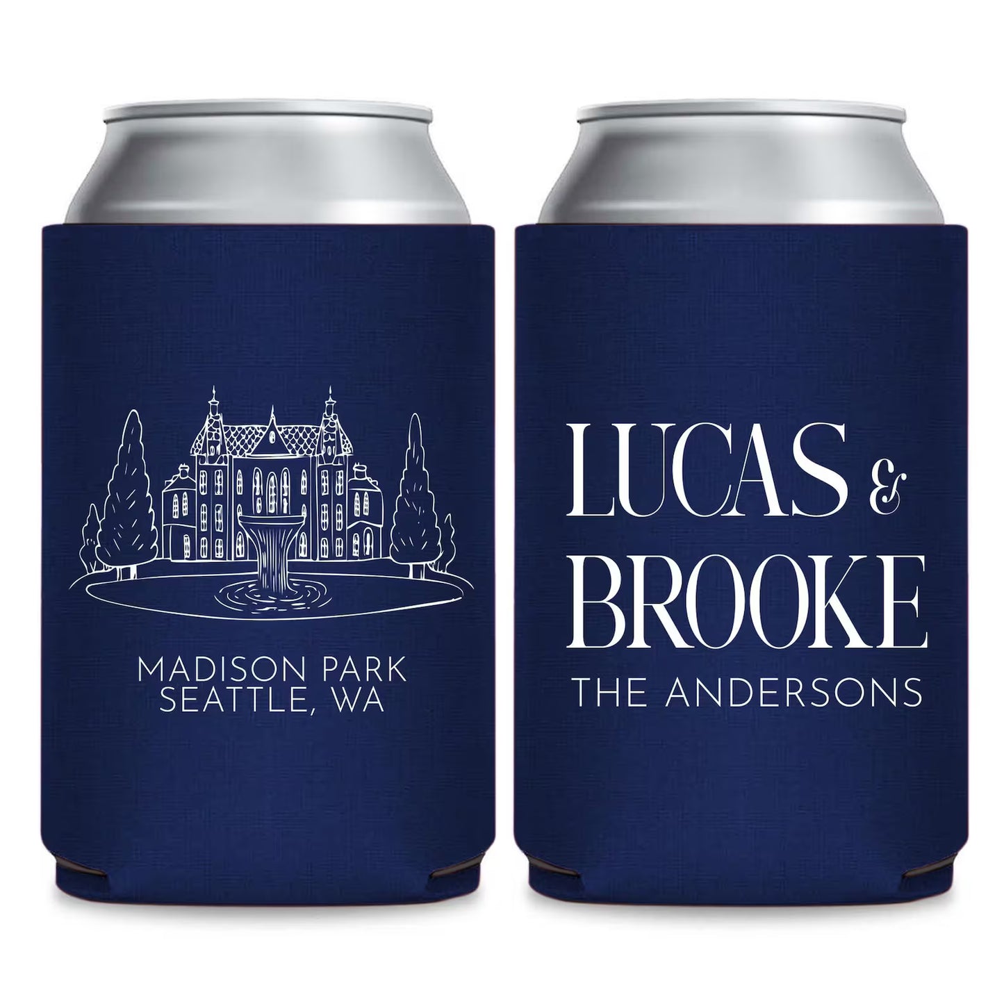 Venue and State Themed Can Coolers
