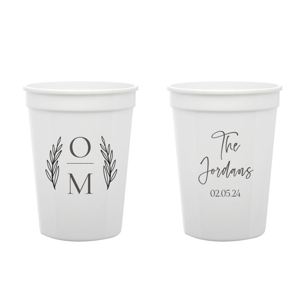 16oz Plastic Cups Wedding Favors (LP 93)