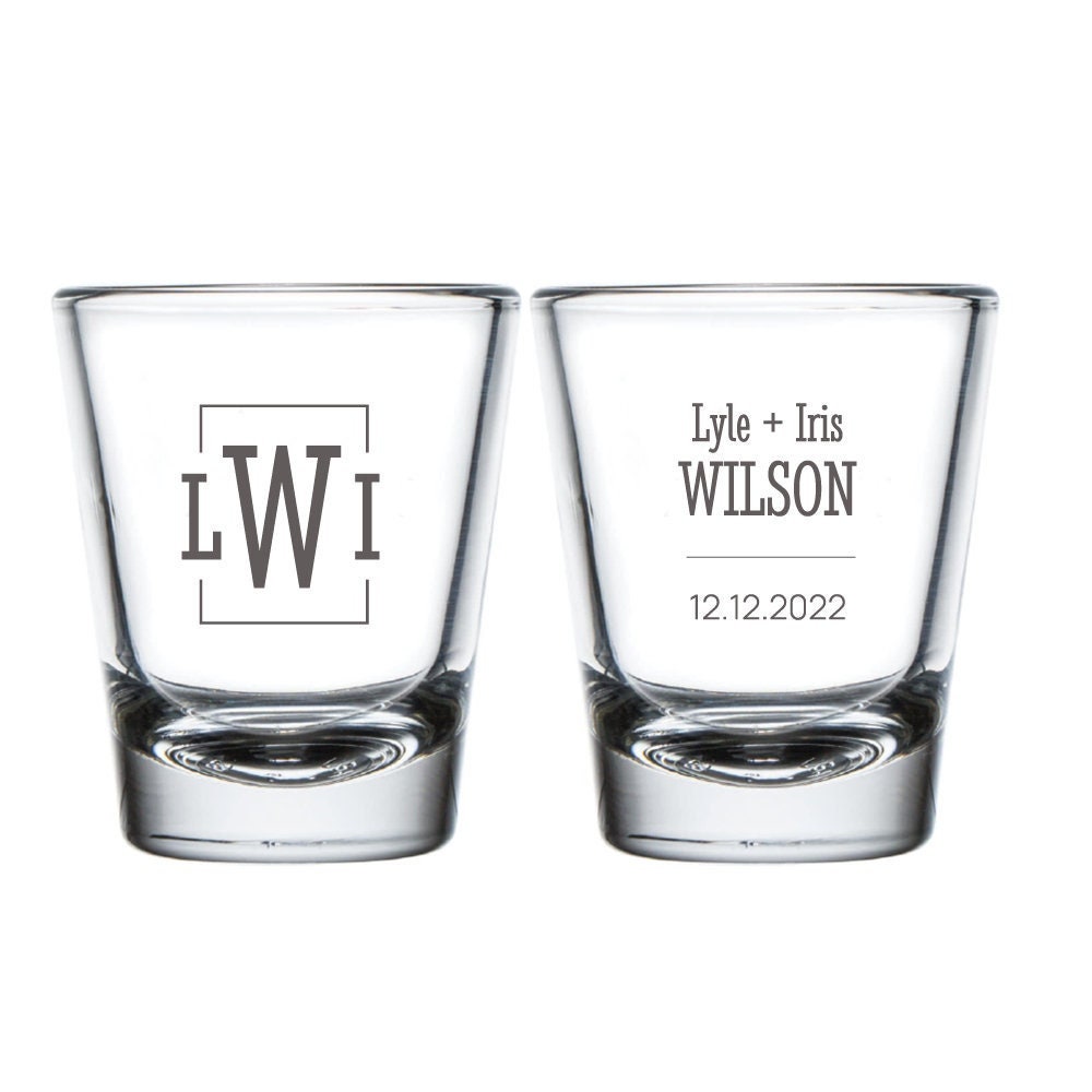 Monogram Shot Glasses (PK 180)
