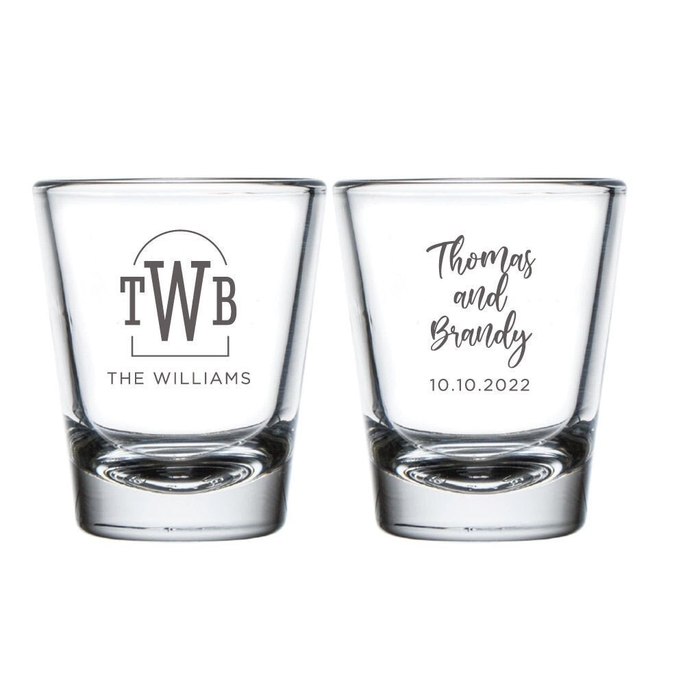Monogram Shot Glasses (PK 182)