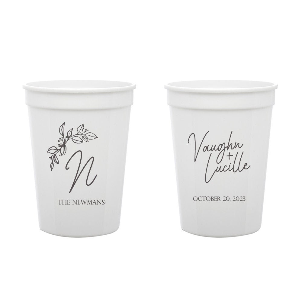 Personalized Wedding Stadium Cups (CS 371)