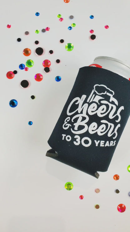 Cheers and Beers to 30 Years Can Coolers