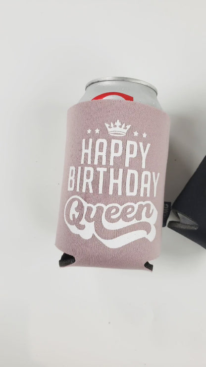 Birthday King, Birthday Queen Can Coolers
