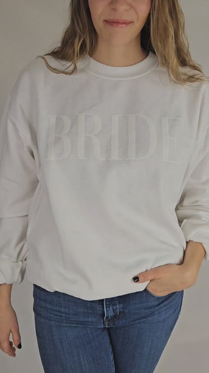 Bride Embossed Sweatshirt