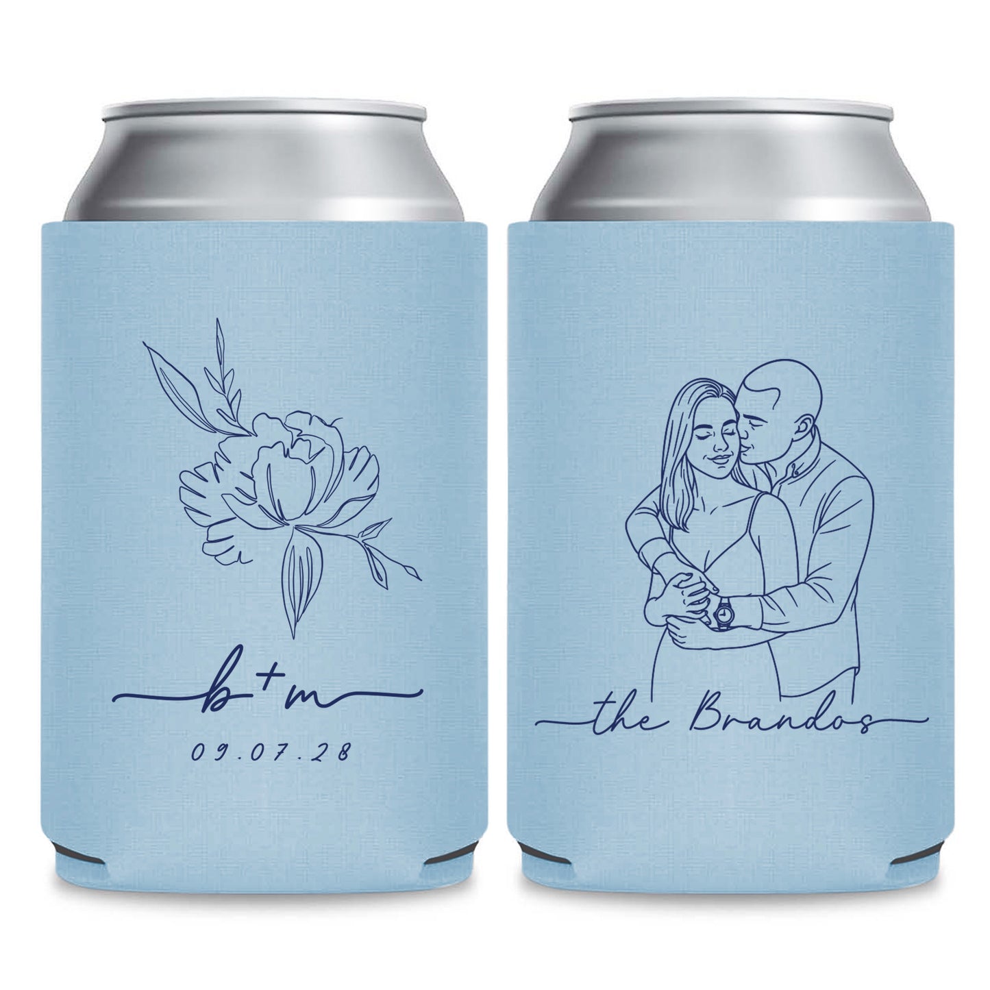 Custom Wedding Can Coolers (LP 350)