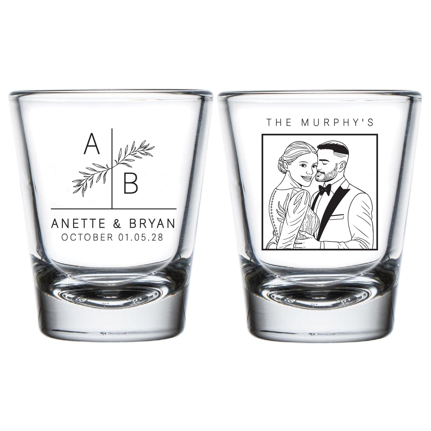 Custom Shot Glasses for Wedding (KT 316)