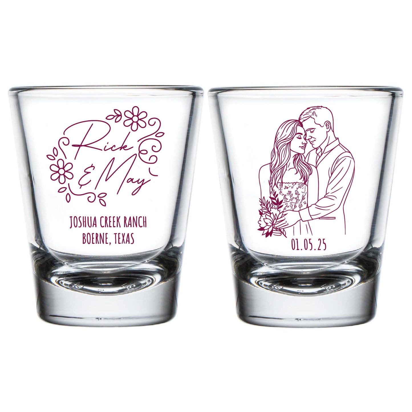 Wedding Shot Glasses (PK 428)
