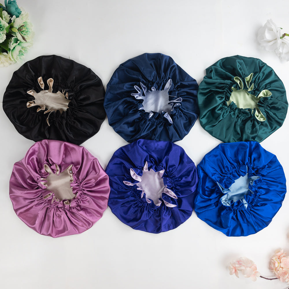 Pink Satin Bonnet