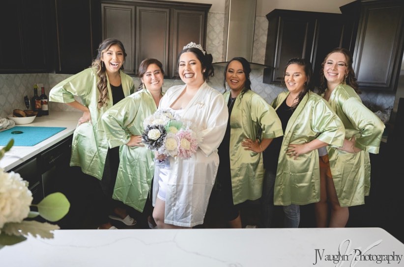Sage Satin Kimono Robe large sizes
