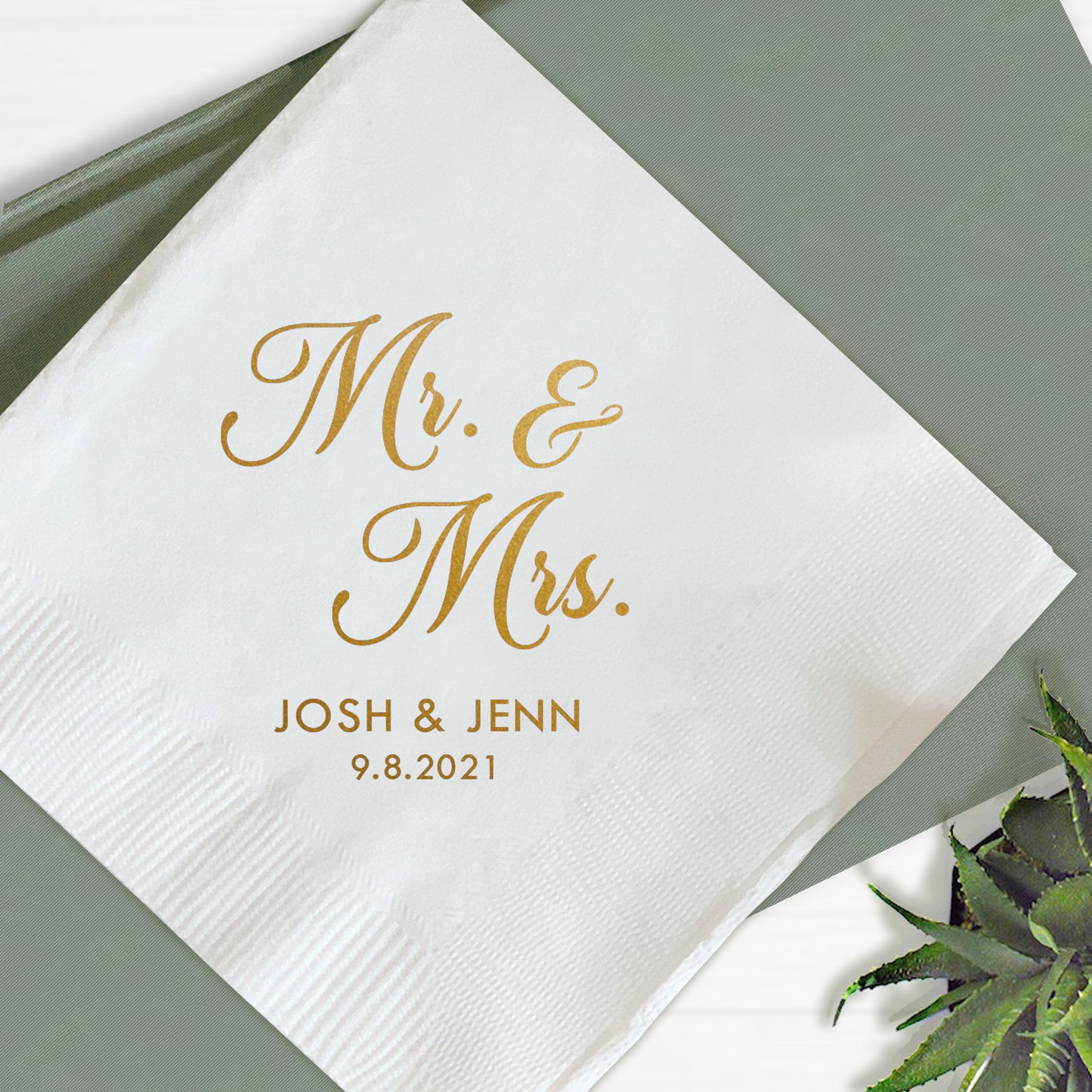 Mr. & Mrs. Wedding Napkins (364)