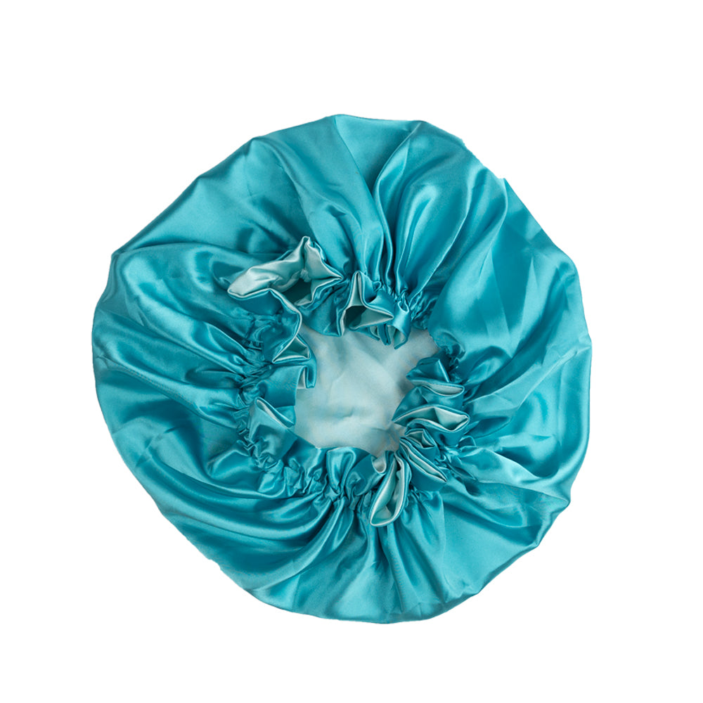 Scuba Blue Satin Bonnet