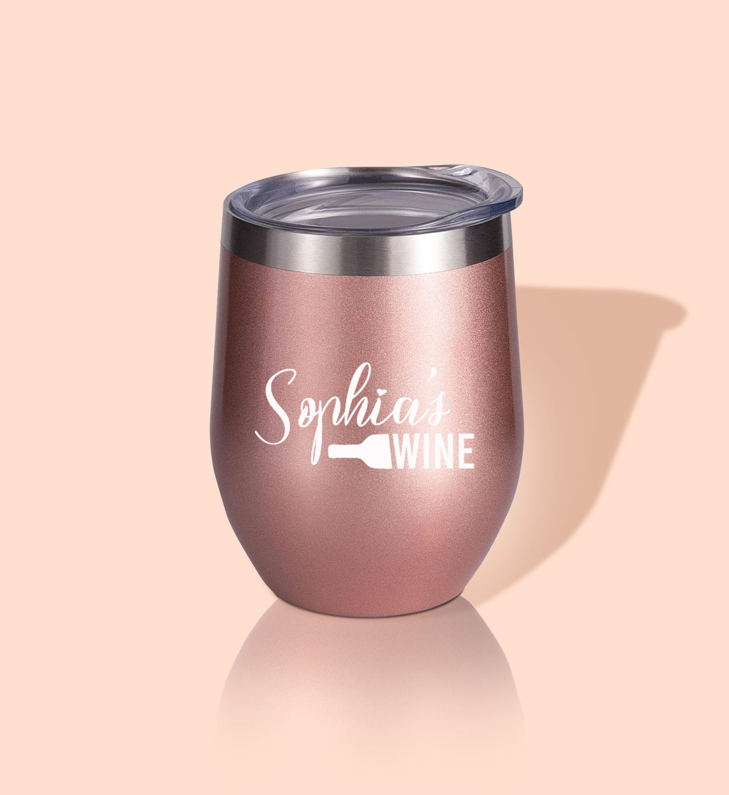 Wine O'Clock Wedding Wine Tumblers