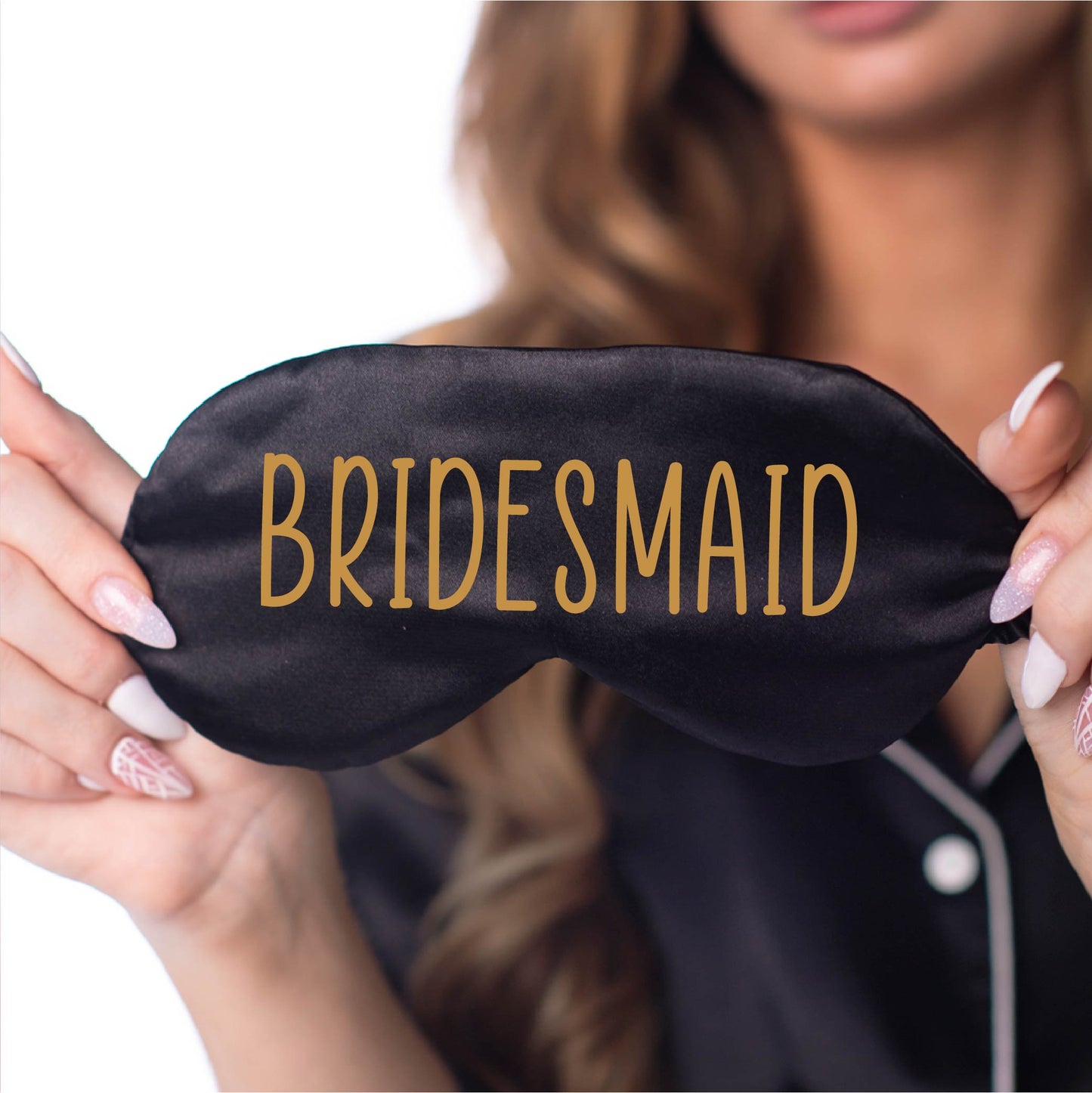 Custom Bridesmaid, Bride, MOH Bachelorette Eye Mask