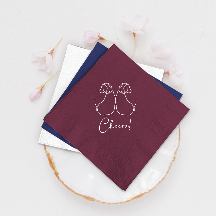 Cheers! Pet Beverage Napkins for Wedding (368)