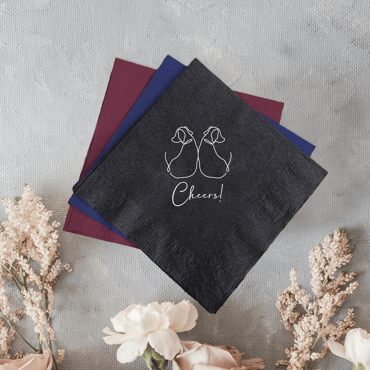 Cheers! Pet Beverage Napkins for Wedding (368)