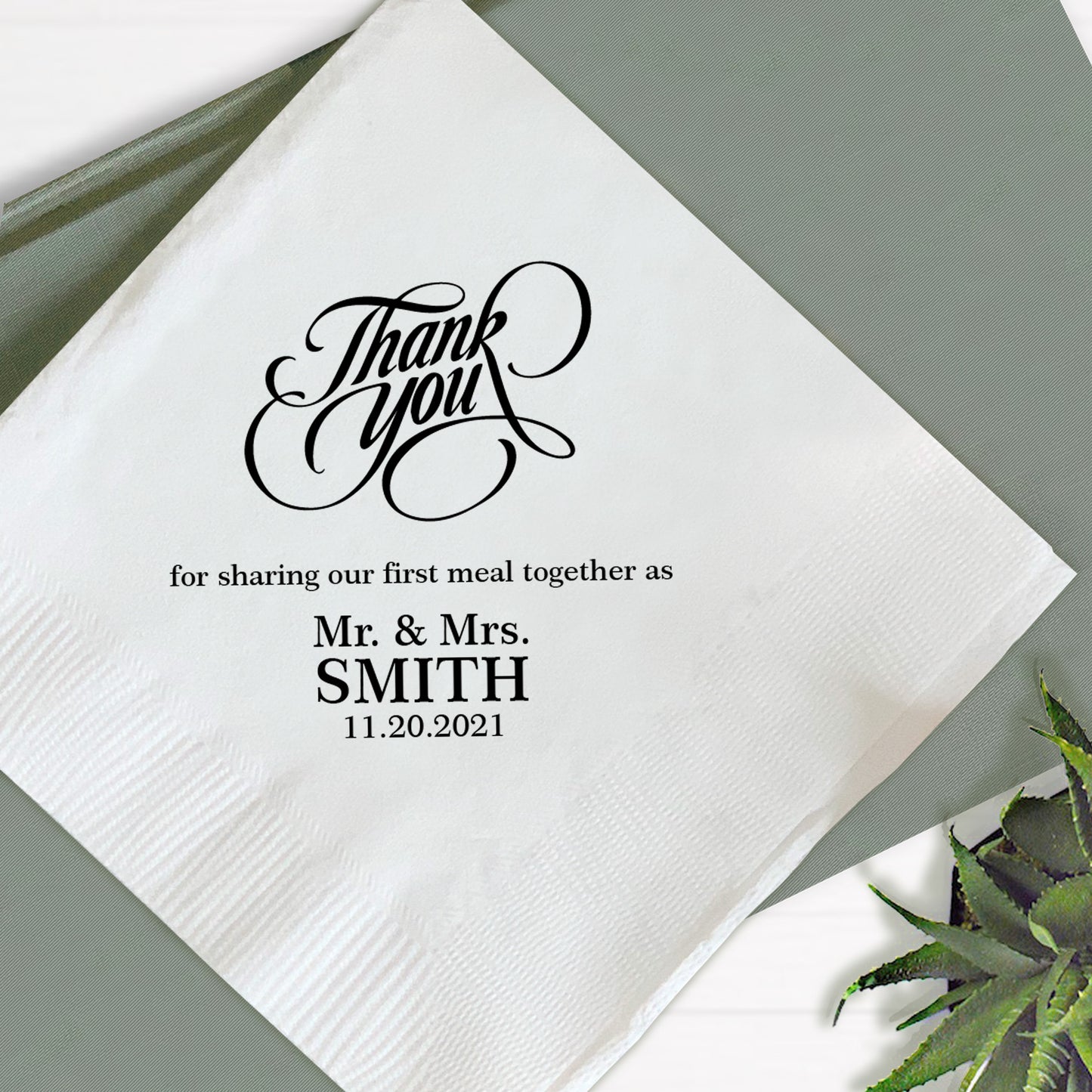 Thank You - Wedding Napkins (350)