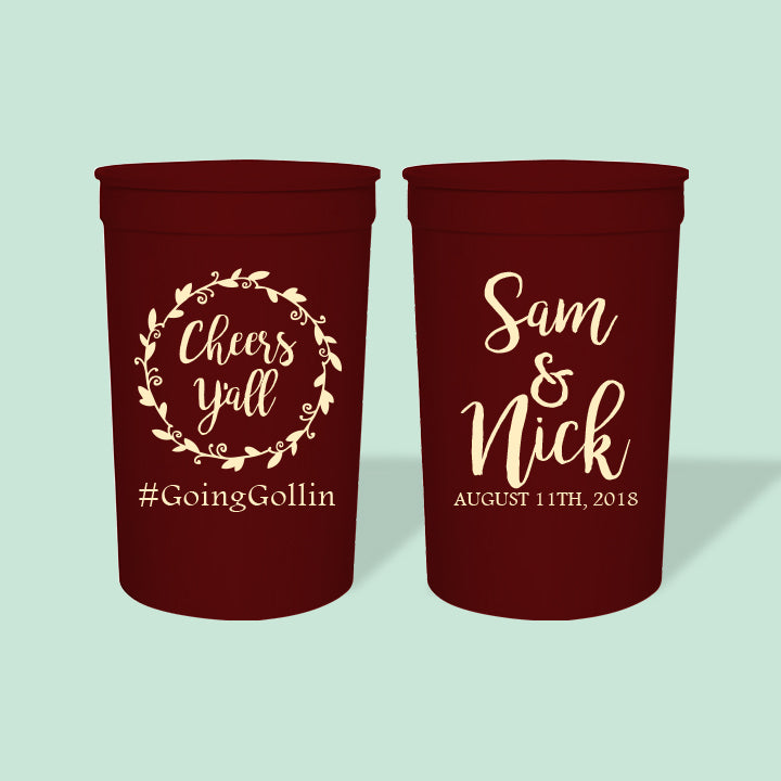Cheers Y'all Wedding Stadium Cups (18)