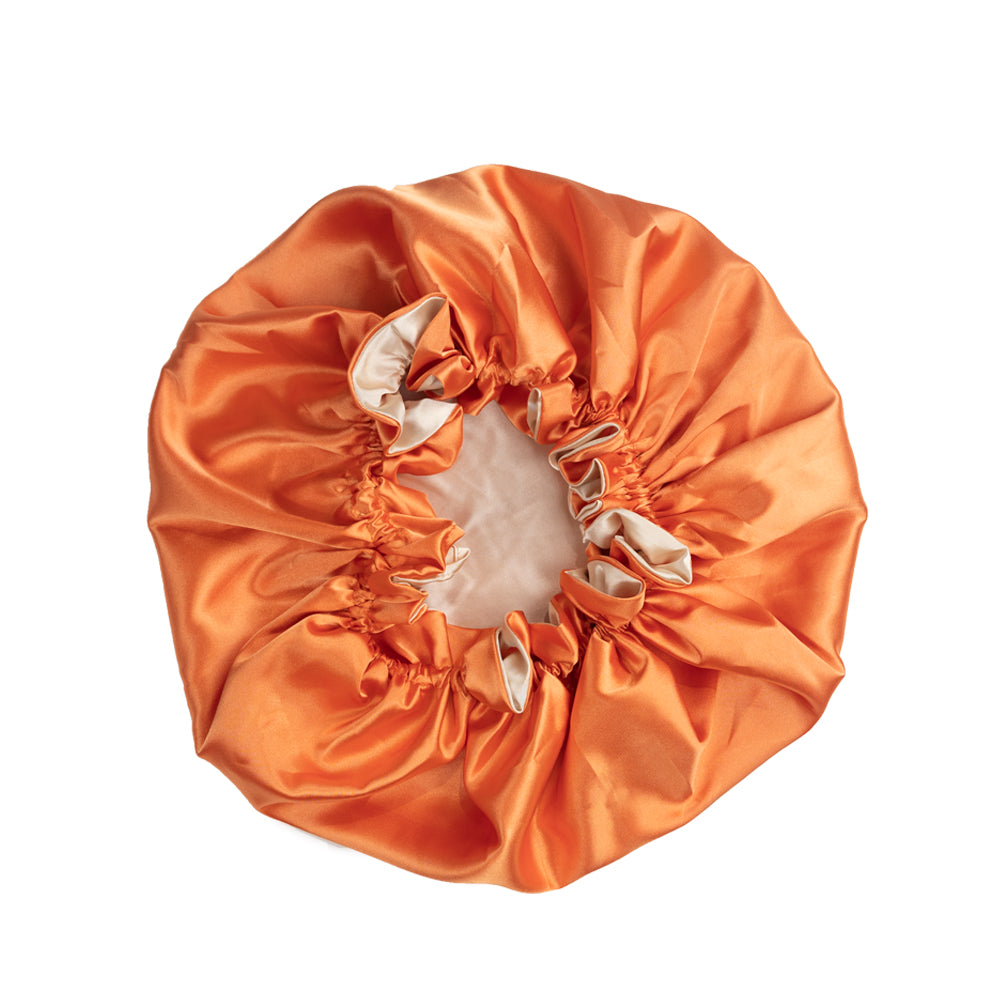 Tangerine Satin Bonnet