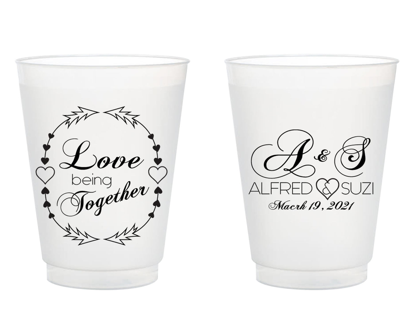 Wedding Frosted Cups (311)