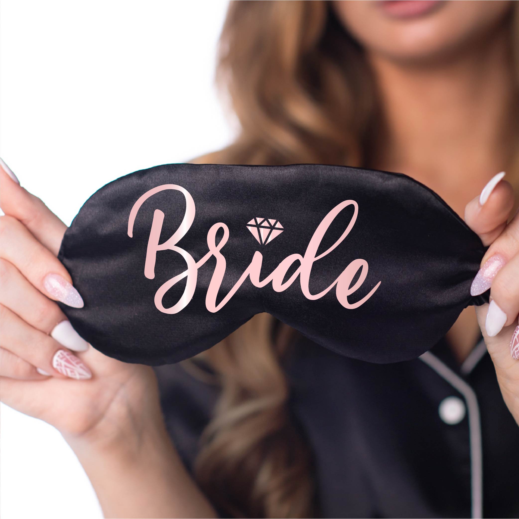 Diamond Style Bride Eye Mask