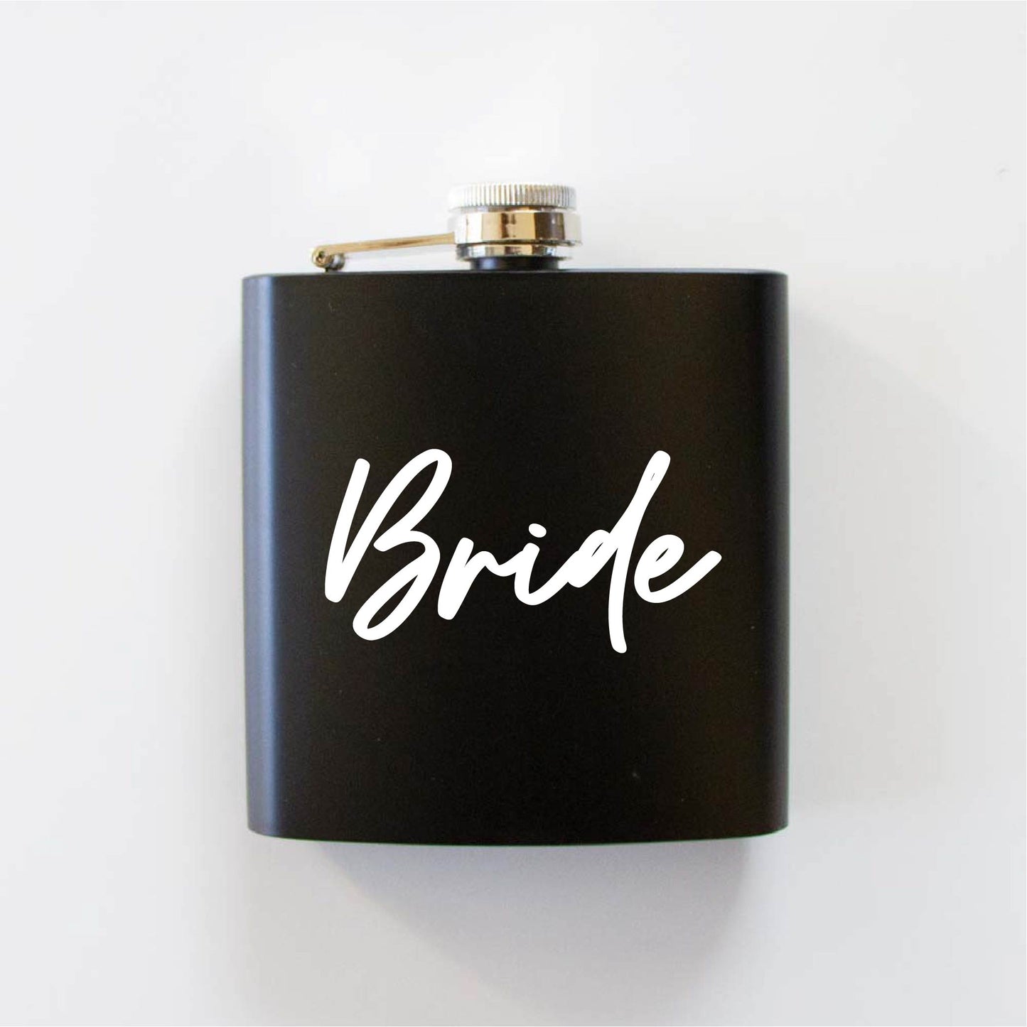 Black Bride Hip Flask mens gift