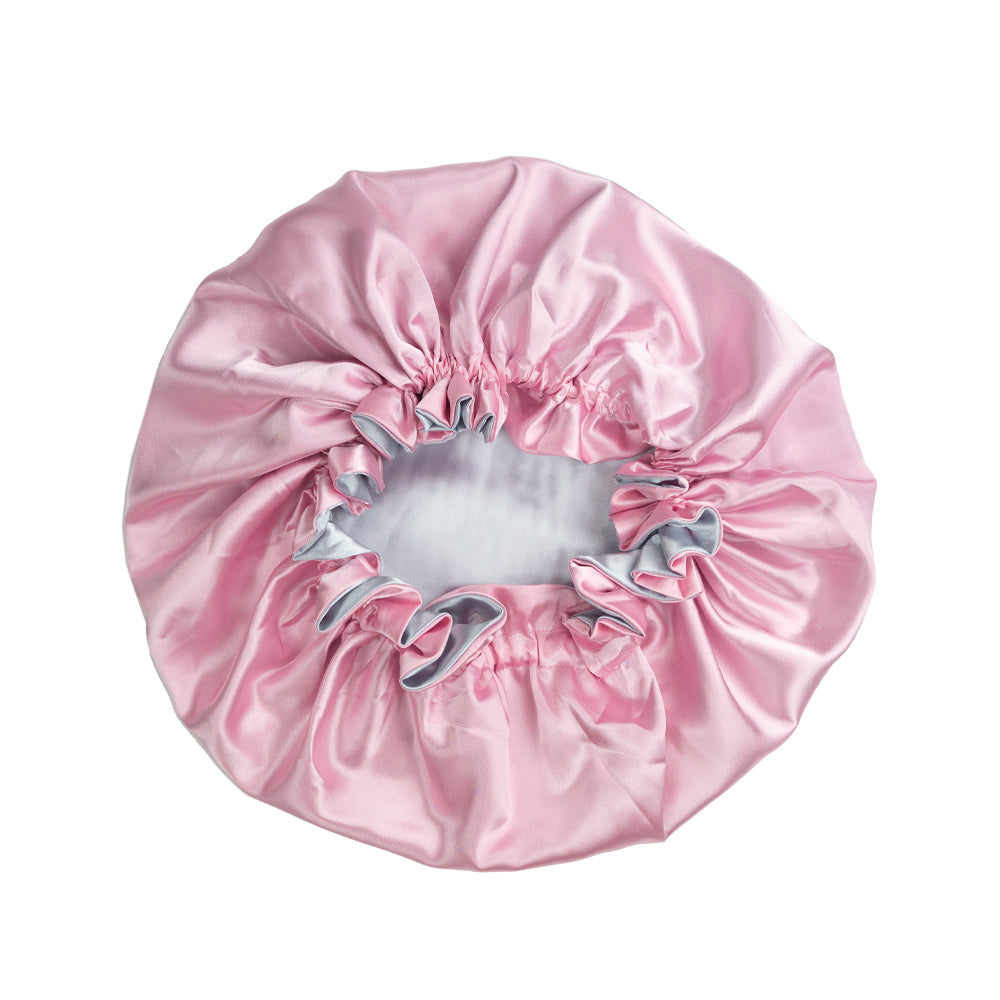 Pink Satin Bonnet