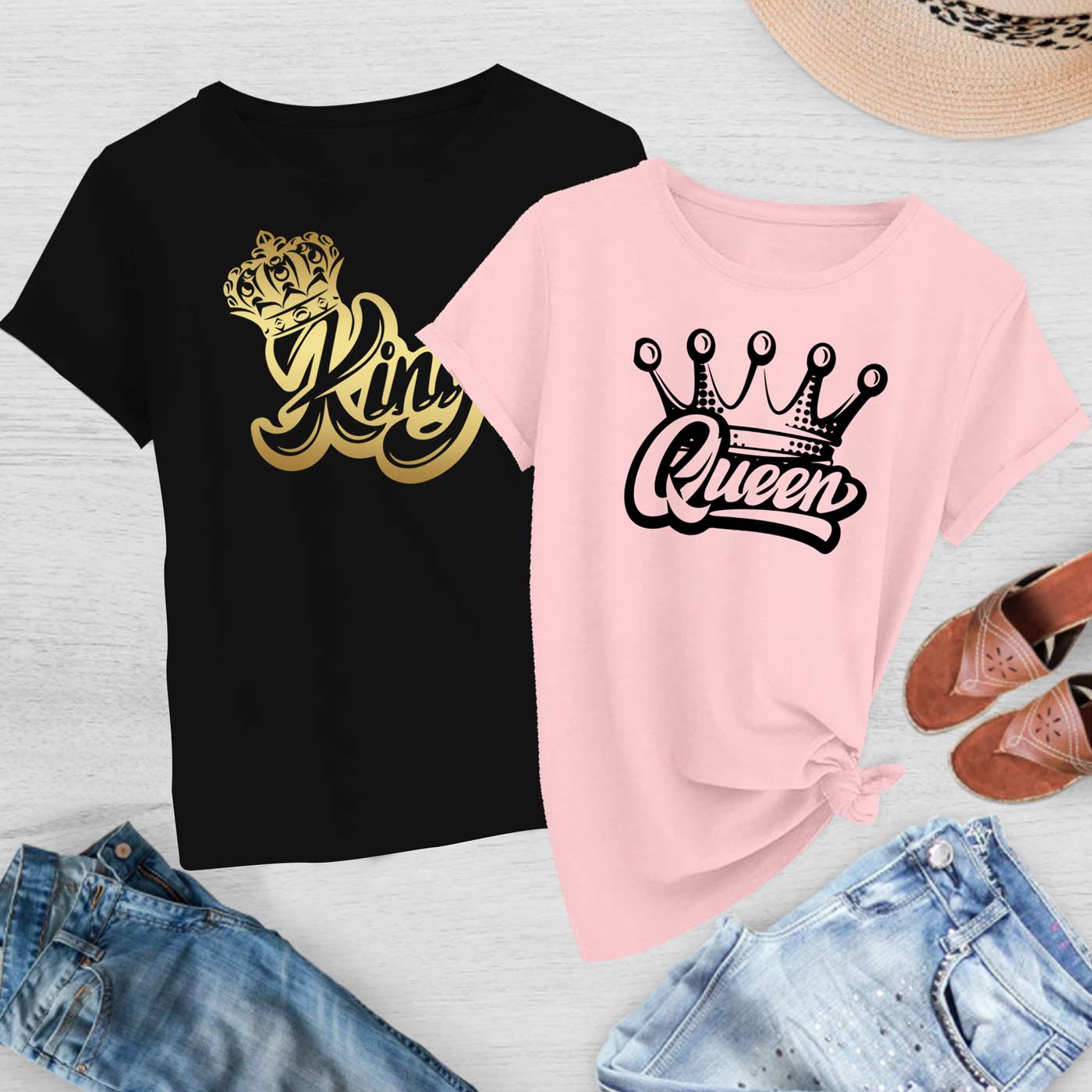 King and Queen Couples Shirt