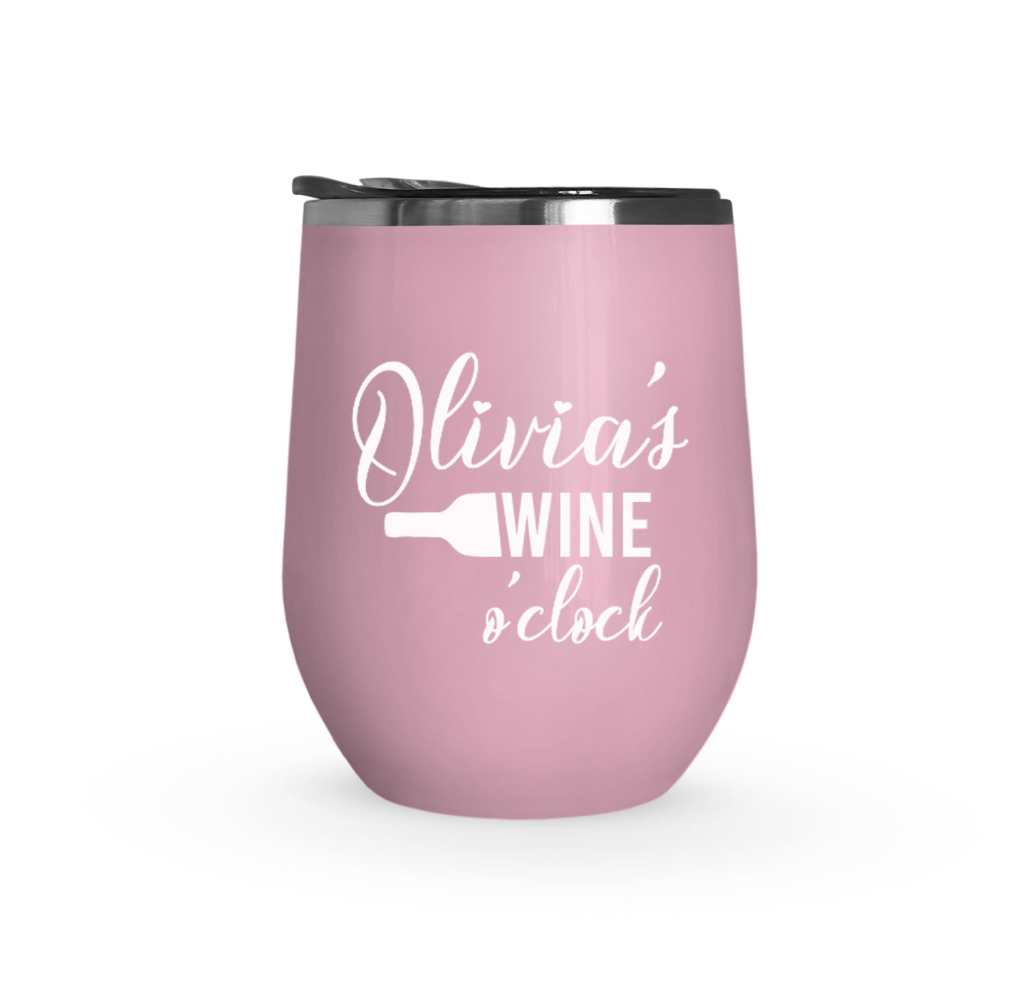 Wine O'Clock Wedding Wine Tumblers