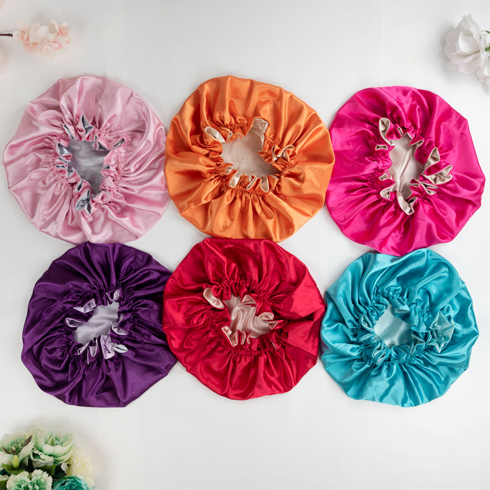 Pink Satin Bonnet