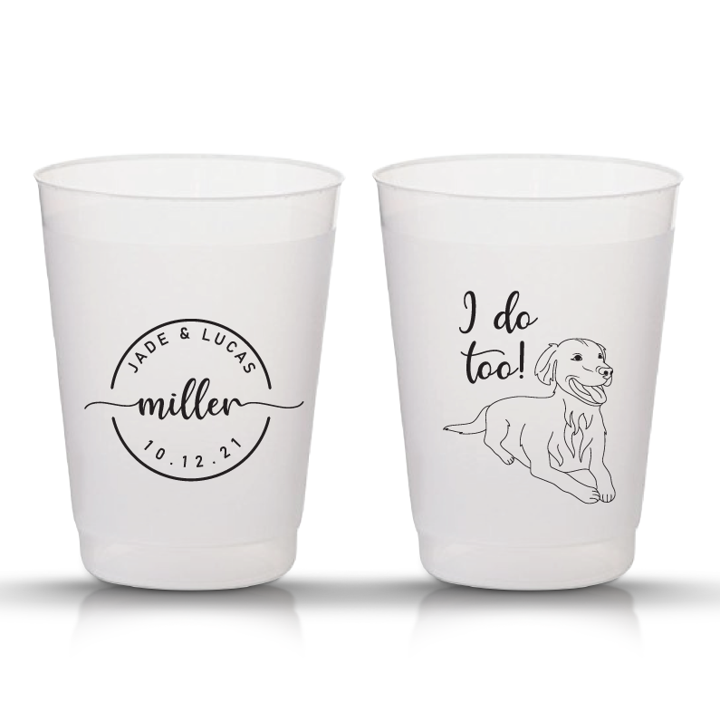 Custom Frosted Cups for Weddings (72)